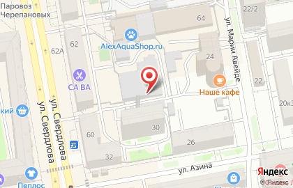 Абрикос на улице Азина на карте