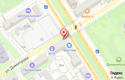 Оператор сотовой связи Tele2 в Центральном районе на карте