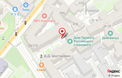 Коста-тур на Кронверкской улице на карте
