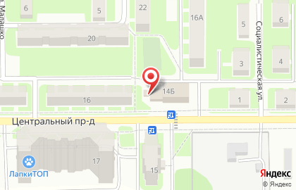Подкова в Центральном проезде на карте
