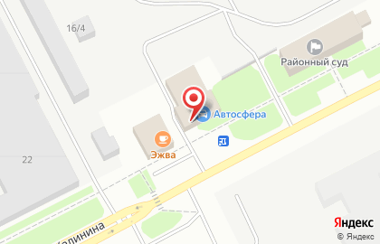 Магазин автотоваров Автосфера в Сыктывкаре на карте