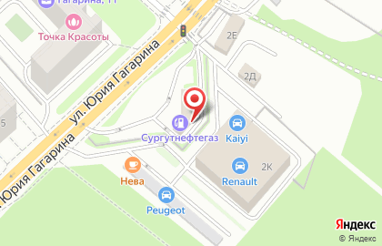АЗС СургутНефтеГаз в Ленинградском районе на карте