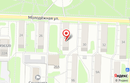 Околица на Молодёжной улице на карте