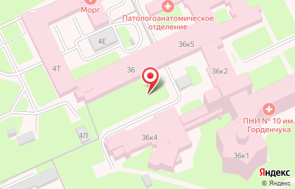 Церковь во имя Иконы Божией Матери Всех Скорбящих Радость (домовая) при Психоневрологическом Интернате # 10 на карте