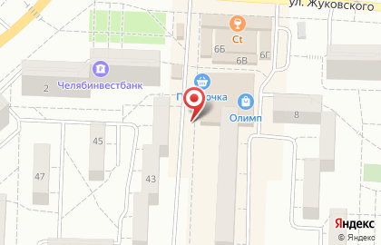 Торгово-сервисная компания Мегабайт на улице Жуковского на карте