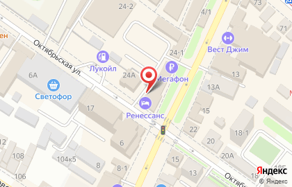Компания Натяжные потолки ЭВИТА на Октябрьской улице на карте