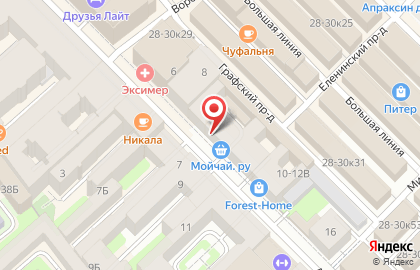 Компания по прокату спортивного инвентаря Snow-Express в Апраксином переулке на карте