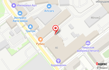Полиграфическая компания Репроцентр в Твери на карте