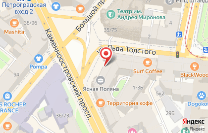 Сеть аптек, ЗАО Балтфарм на улице Льва Толстого на карте