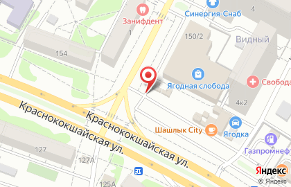 Шиномонтажная мастерская R16 на Краснококшайской улице на карте