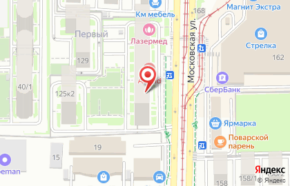 Торгово-монтажная фирма Оконика на Московской улице на карте