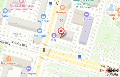 Цветочный магазин Флоранж в Кировском районе на карте