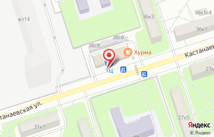 Грация на Кастанаевской улице на карте