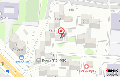 Продовольственный магазин на ул. Штахановского, 14 на карте