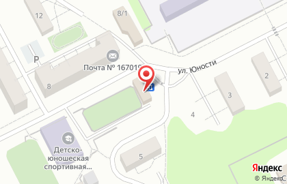 Магазин овощей и фруктов на улице Юности на карте