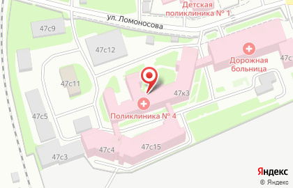 Дорожная клиническая больница на ст. Красноярск, ОАО РЖД на карте