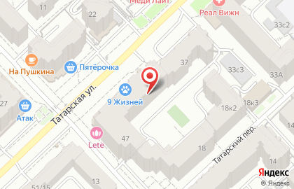 Зоомагазин Наши лапы на Татарской улице на карте