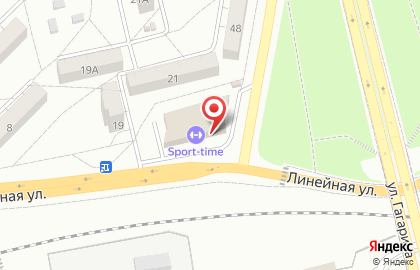 Супермаркет Пятерочка на Линейной улице на карте