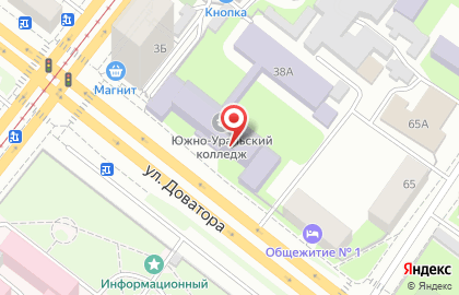 Челябинский государственный колледж промышленной автоматики на карте