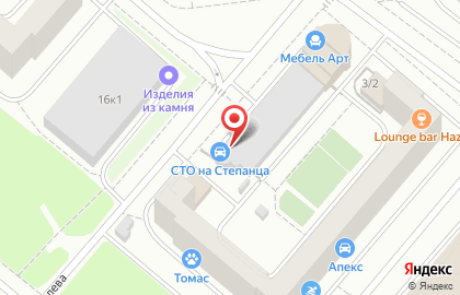 Автотехцентр На Степанца на карте