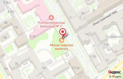 Киоск по продаже хлебобулочных изделий Монастырская выпечка на Василеостровской на карте