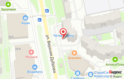 Полтинник на улице Верхняя Дуброва на карте