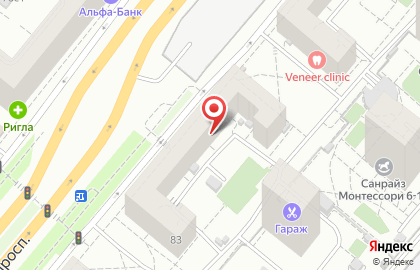 Салон кухонной мебели Белорусские кухни ЗОВ на Ленинском проспекте на карте