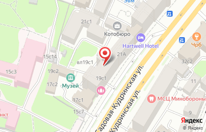 Торгово-сервисная компания Офистех на Садовой-Кудринской улице на карте