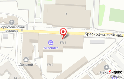 Фабрика дизайна АртБригада на улице Дмитрия Донского на карте