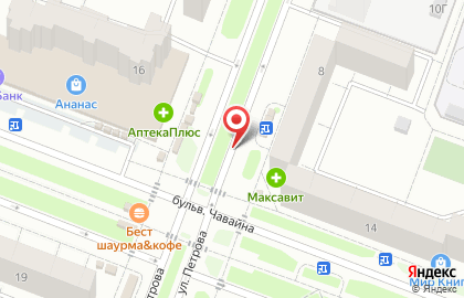 Магазин Махаон на улице Петрова, 8/2 киоск на карте