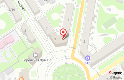 ОАО Банк ВТБ на проспекте Дзержинского на карте