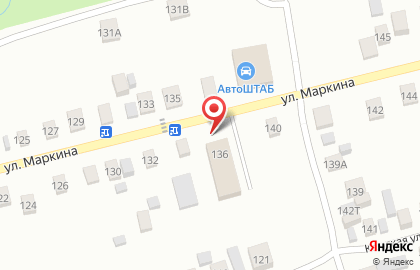 Продуктовый магазин Заур на улице Маркина на карте