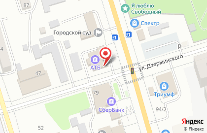 Банкомат АТБ в Благовещенске на карте