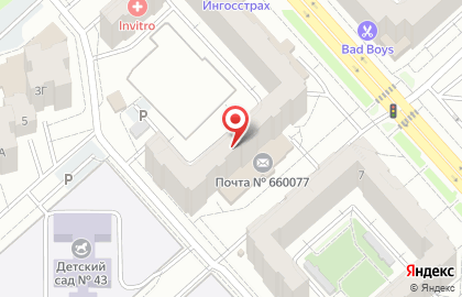 Хостел Феникс в Советском районе на карте
