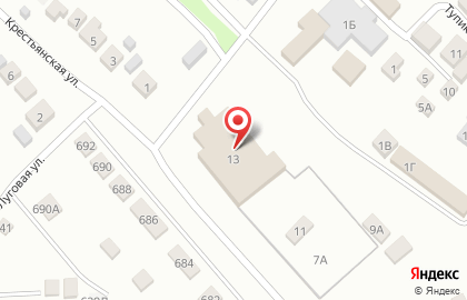 Арена на Крестьянской улице на карте