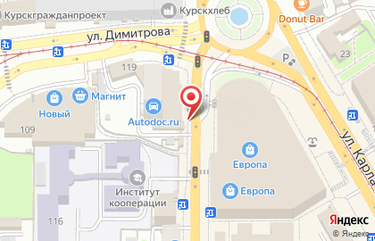 Киоск по продаже печатной продукции в Центральном районе на карте
