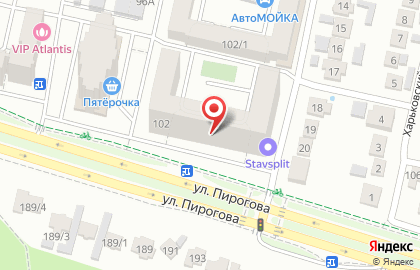 Салон эротического массажа Релакс на улице Пирогова на карте