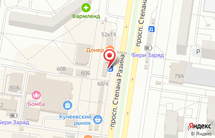 Евросеть на Степана Разина на карте
