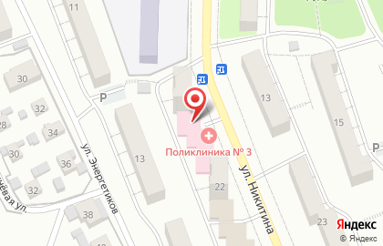 Центральная городская больница Детская поликлиника на улице Никитина в Жигулёвске на карте