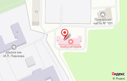 Амбулатория, пос. Павлово на карте