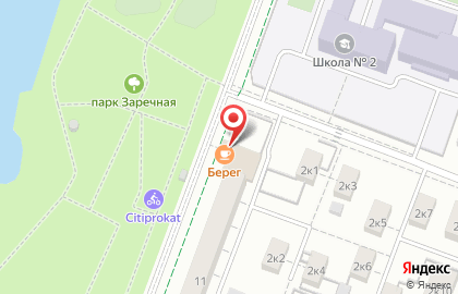 Ресторан Берег в Москве на карте