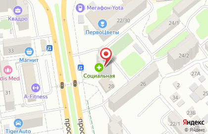 Магазин спортивного питания Body-Pit.ru на проспекте Космонавтов на карте
