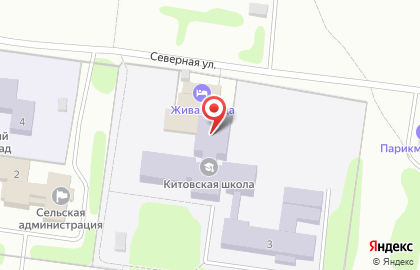 Китовская средняя школа на карте