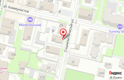 Отель Петровский на Социалистической улице на карте