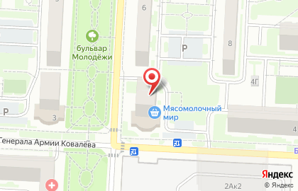Магазин Родное село на улице Молодёжи на карте