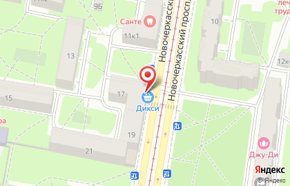 Супермаркет Дикси на Новочеркасском проспекте на карте