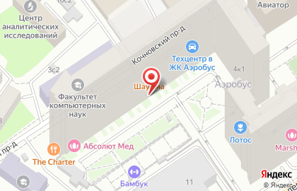 Subway на улице Кочновский на карте