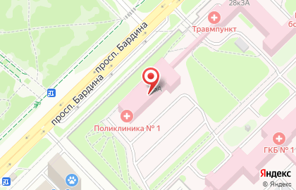 Банкомат Банк УРАЛСИБ, Кемеровский филиал на улице Бардина, 26а на карте