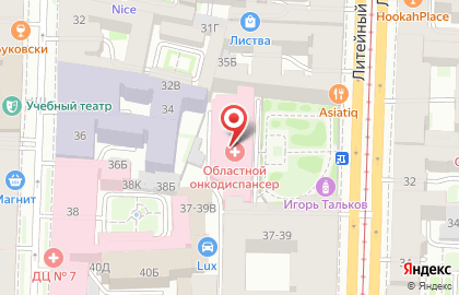 Ленинградский Областной Противотуберкулёзный Диспансер на карте