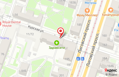 Продуктовый магазин в Санкт-Петербурге на карте